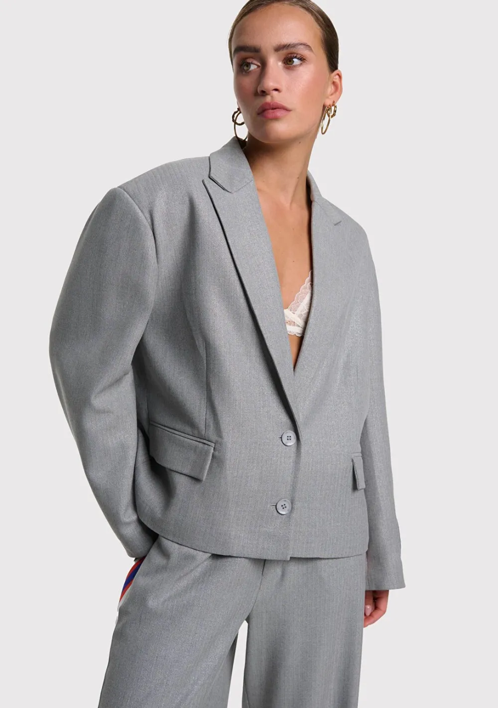 Blazers & Jasjes|Pakken & Co-Ords>ALIX THE LABEL BLAZER Grijs