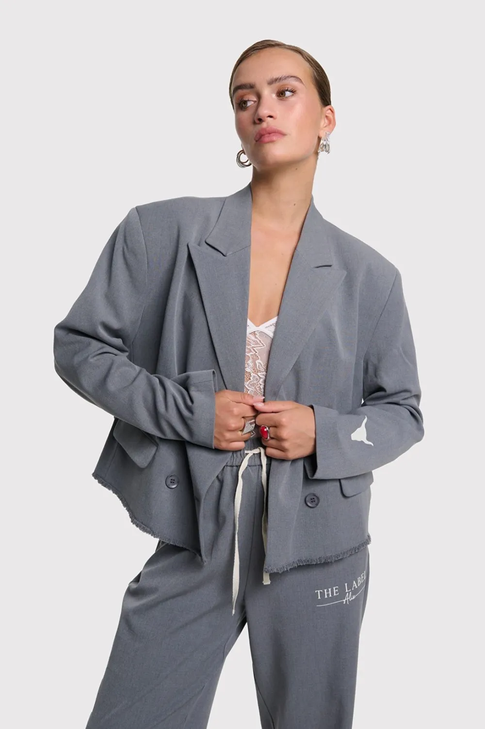 Pakken & Co-Ords|Blazers & Jasjes>ALIX THE LABEL BLAZER Grijs