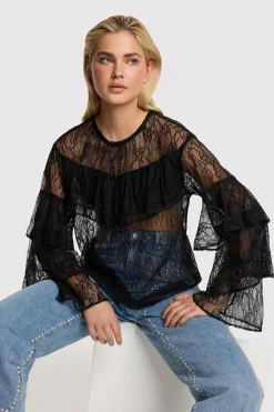 Blouses>ALIX THE LABEL BLOUSE Zwart