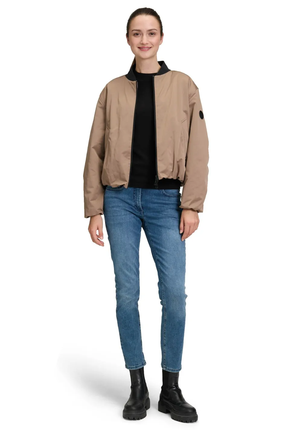 Blazers & Jasjes|Jassen>AMBER AND JUNE BOMBERJACK Beige