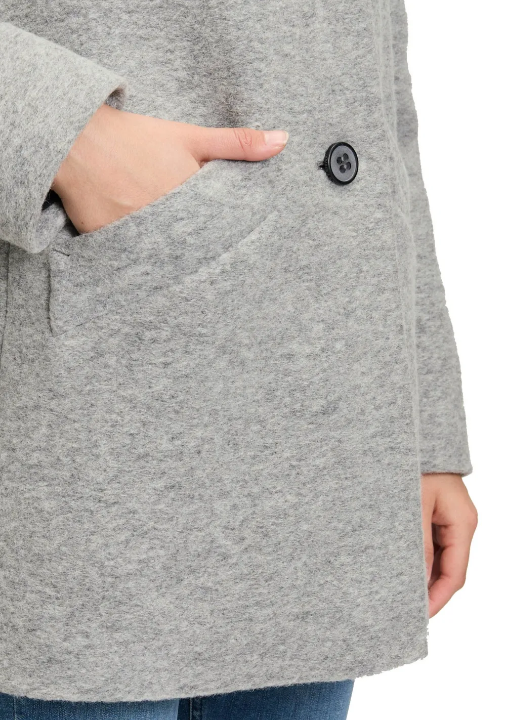 Winterjassen|Jassen>AMBER AND JUNE MANTEL Grijs