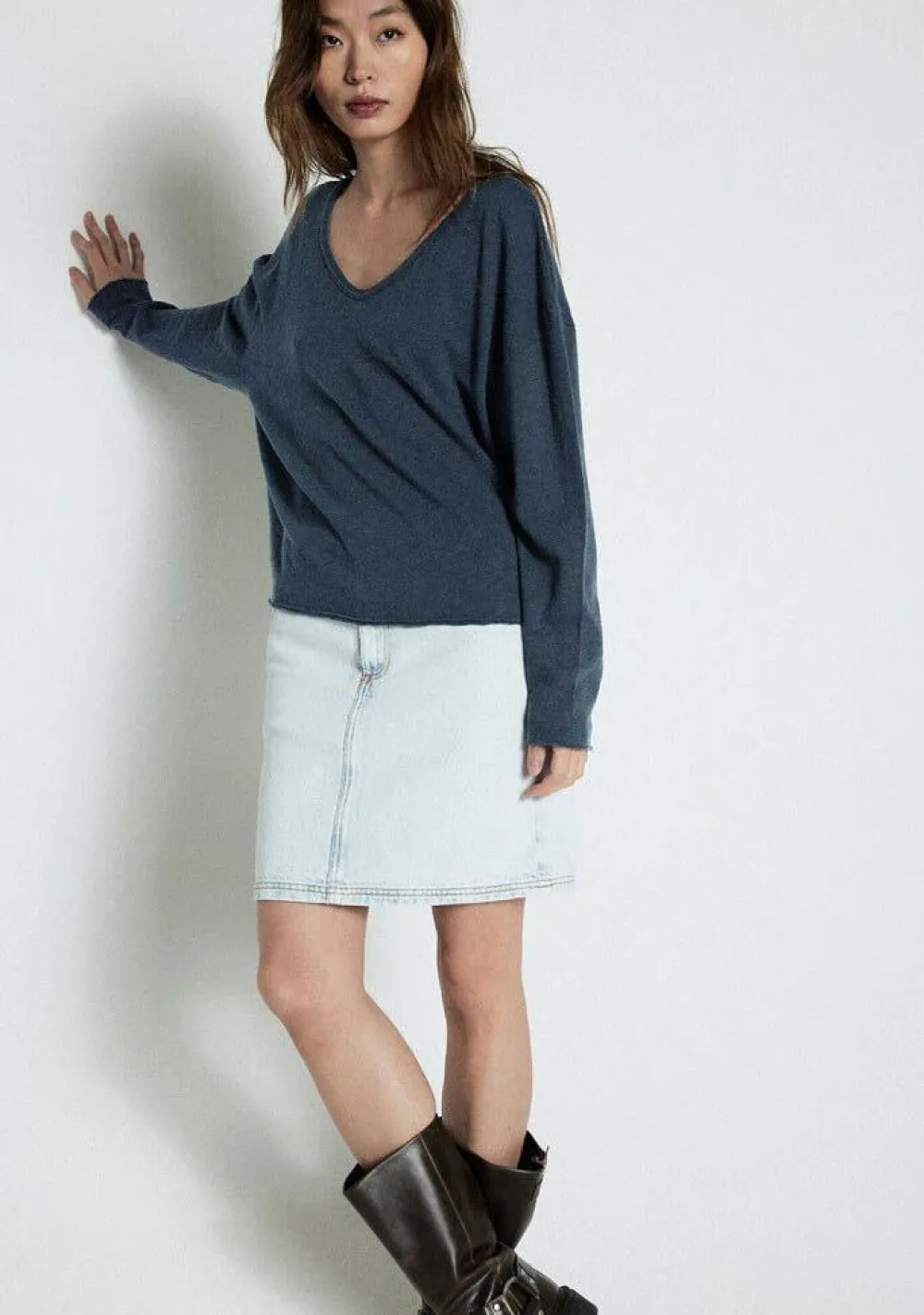 Shirts>AMERICAN VINTAGE SHIRT Blauw