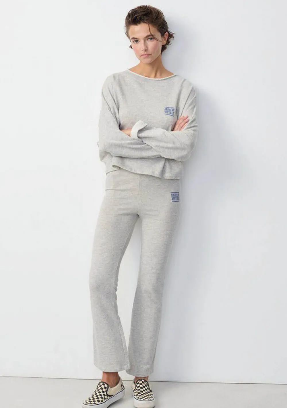 Sweaters|Truien>AMERICAN VINTAGE SWEATER Grijs