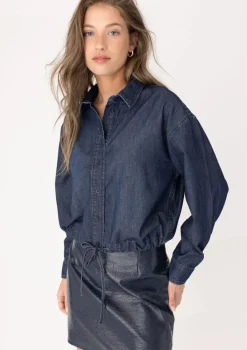 Blouses>ANNA BLUE BLOUSE Blauw