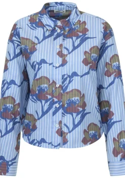 Blouses>ANNA BLUE BLOUSE Blauw