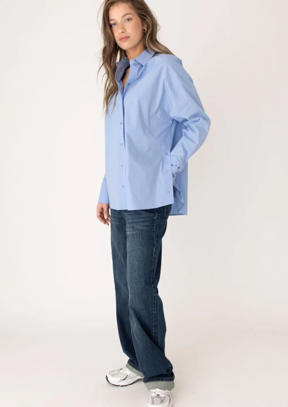 Blouses>ANNA BLUE BLOUSE Blauw