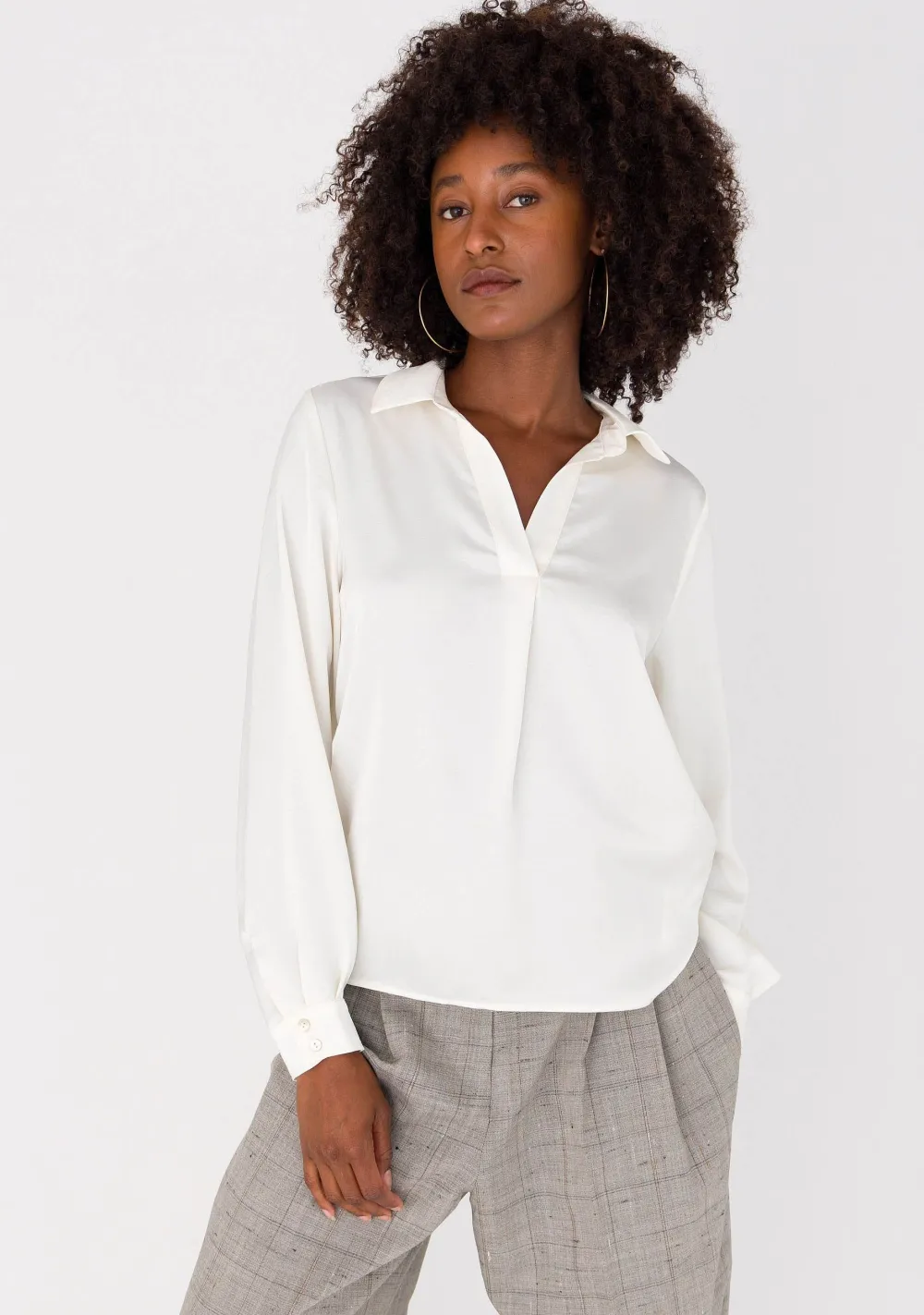 Blouses>ANNA VAN TOOR BLOUSE Wit