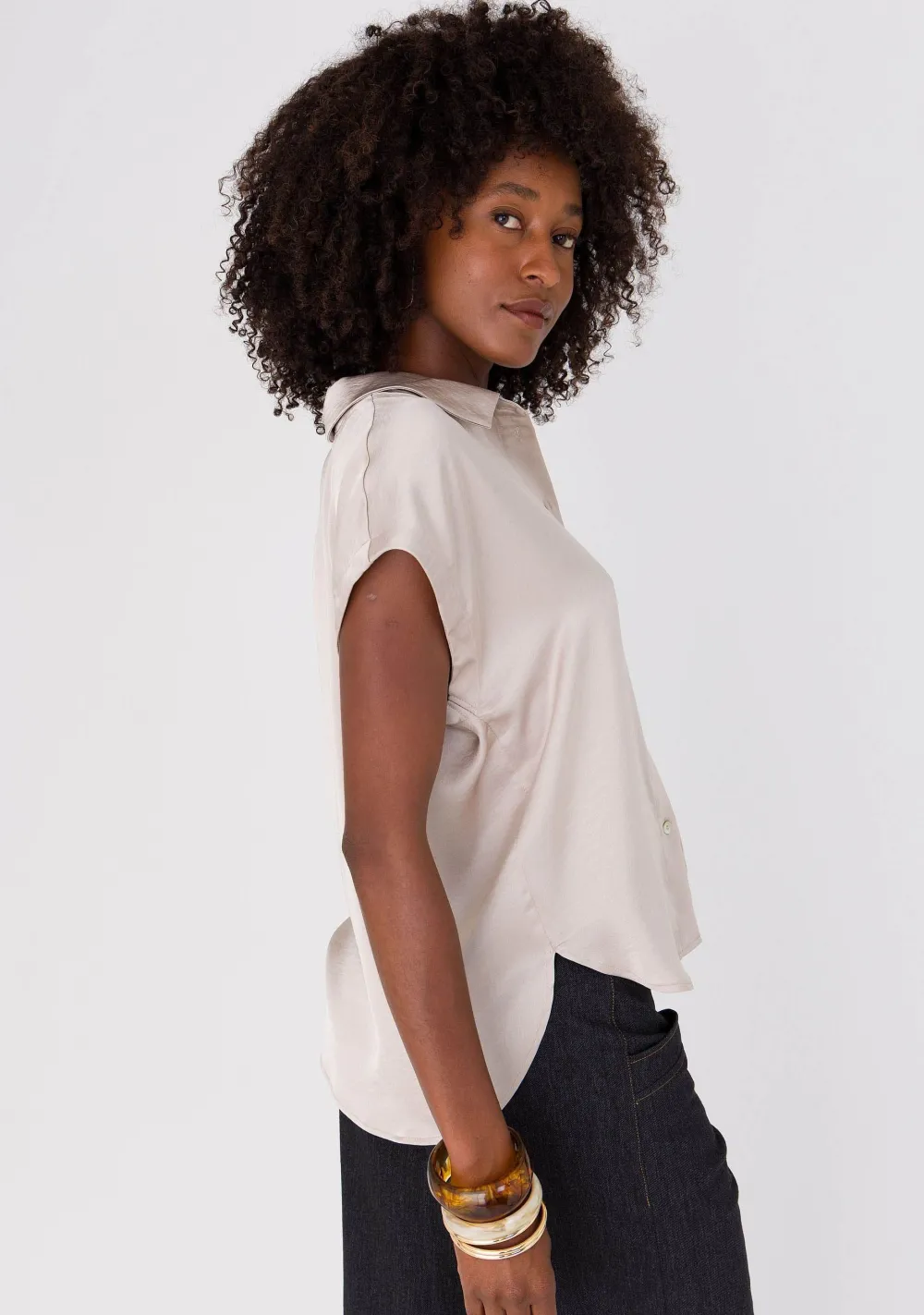 Blouses>ANNA VAN TOOR BLOUSE Beige