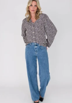 Blouses>ANNA VAN TOOR BLOUSE Paars