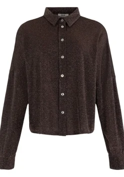 Blouses>ANNA VAN TOOR BLOUSE Bruin