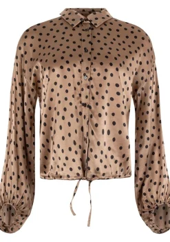 Blouses>ANNA VAN TOOR BLOUSE Bruin