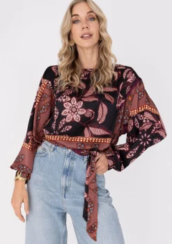 Blouses>ANNA VAN TOOR BLOUSE Paars