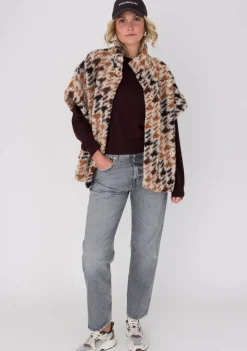 Jassen>ANNA VAN TOOR BODYWARMER Bruin