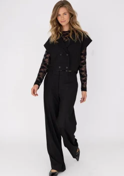 Gilets|Blazers & Jasjes>ANNA VAN TOOR GILET Zwart