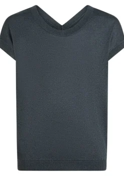 Truien>BEAUMONT TRUI KORTE MOUW Zwart