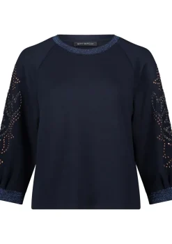 Truien|Sweaters>BETTY BARCLAY SWEATER Blauw
