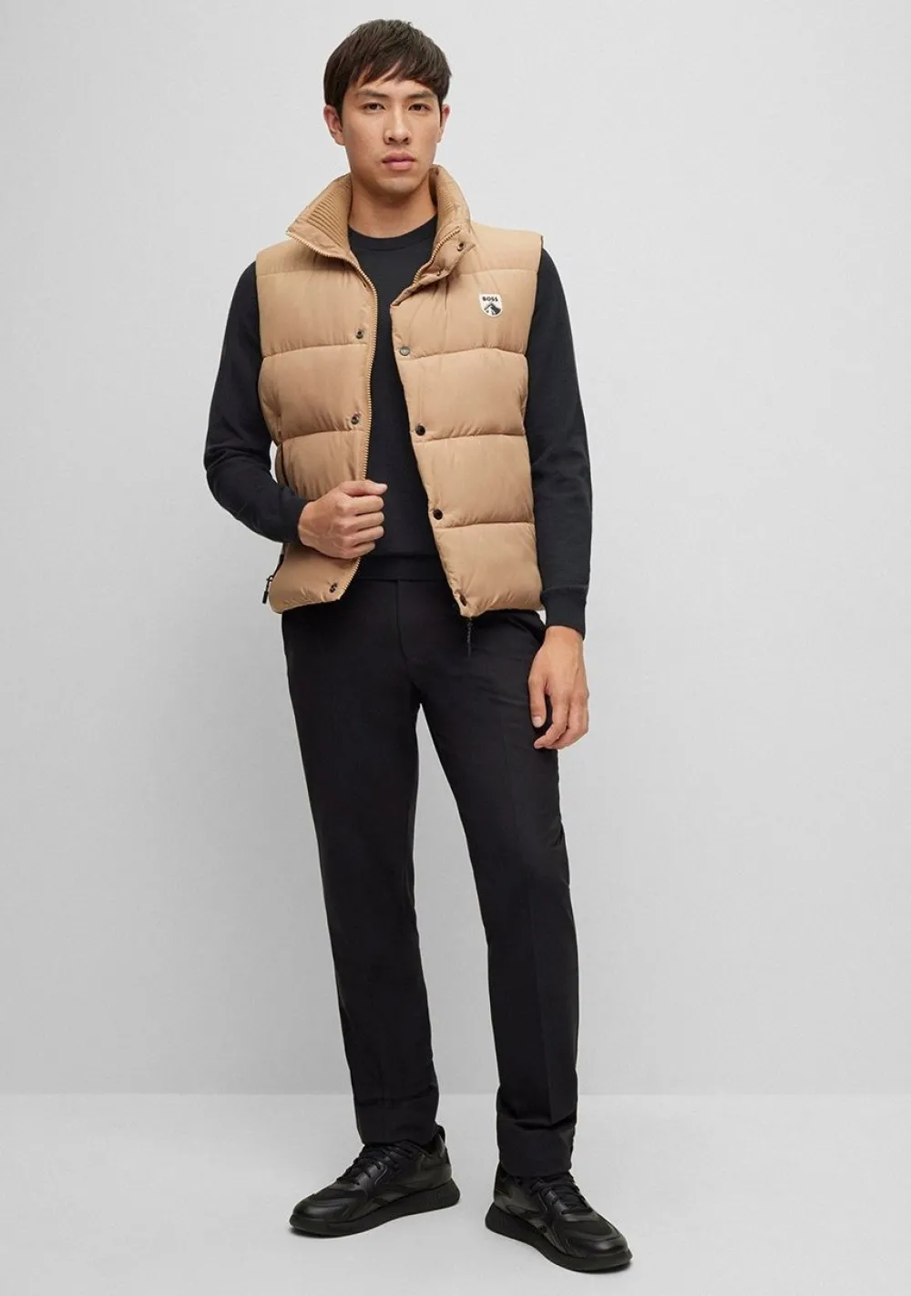 Truien>BOSS BLACK TRUI Zwart