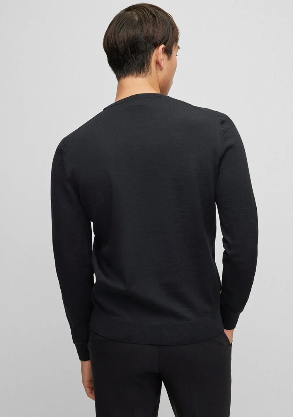 Truien>BOSS BLACK TRUI Zwart