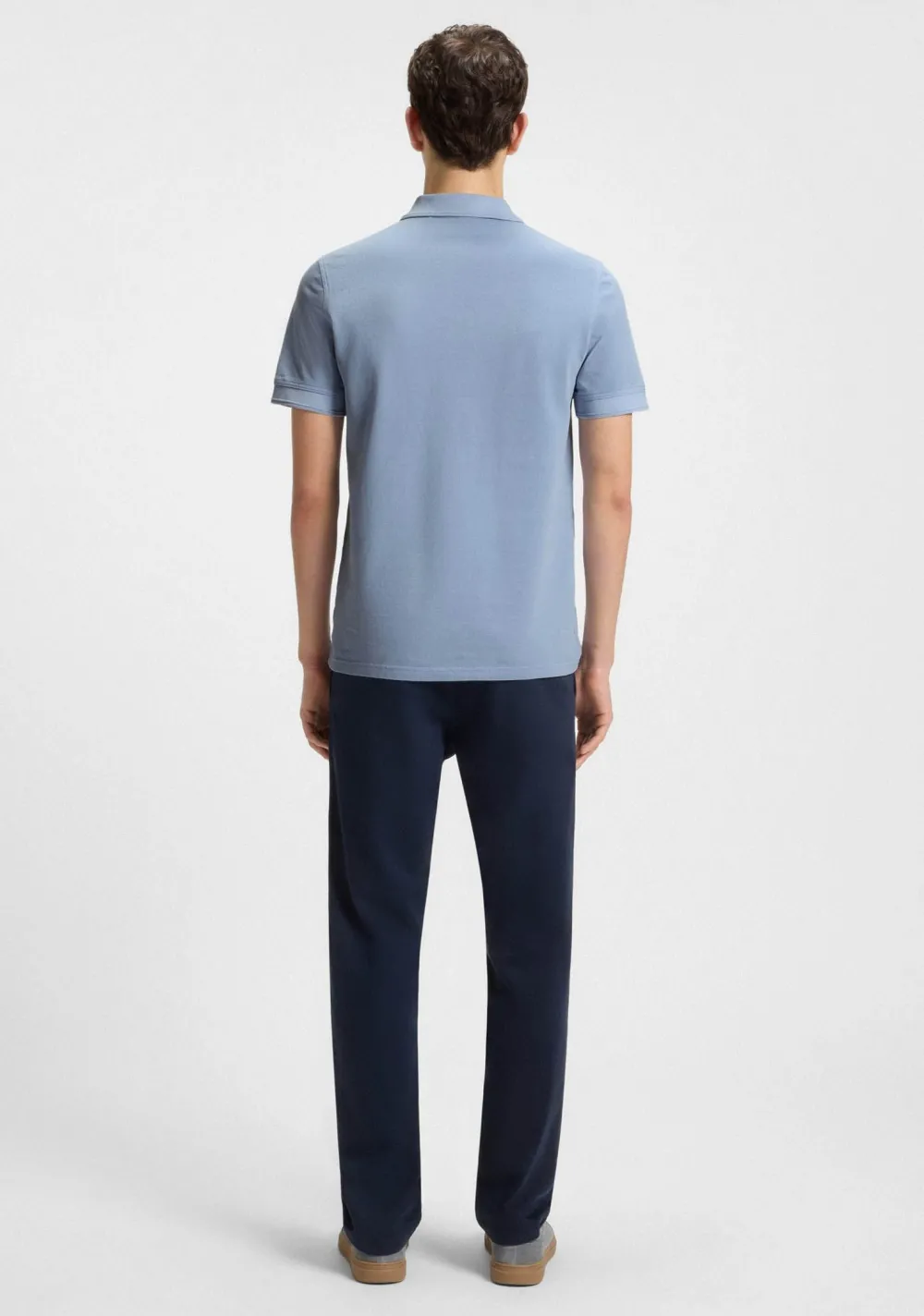 Polo's>BOSS ORANGE POLO Blauw