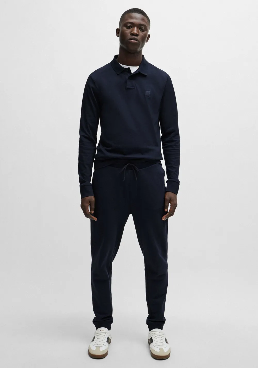 Polo's>BOSS ORANGE POLO Blauw