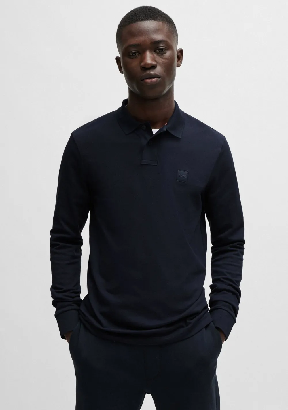Polo's>BOSS ORANGE POLO Blauw