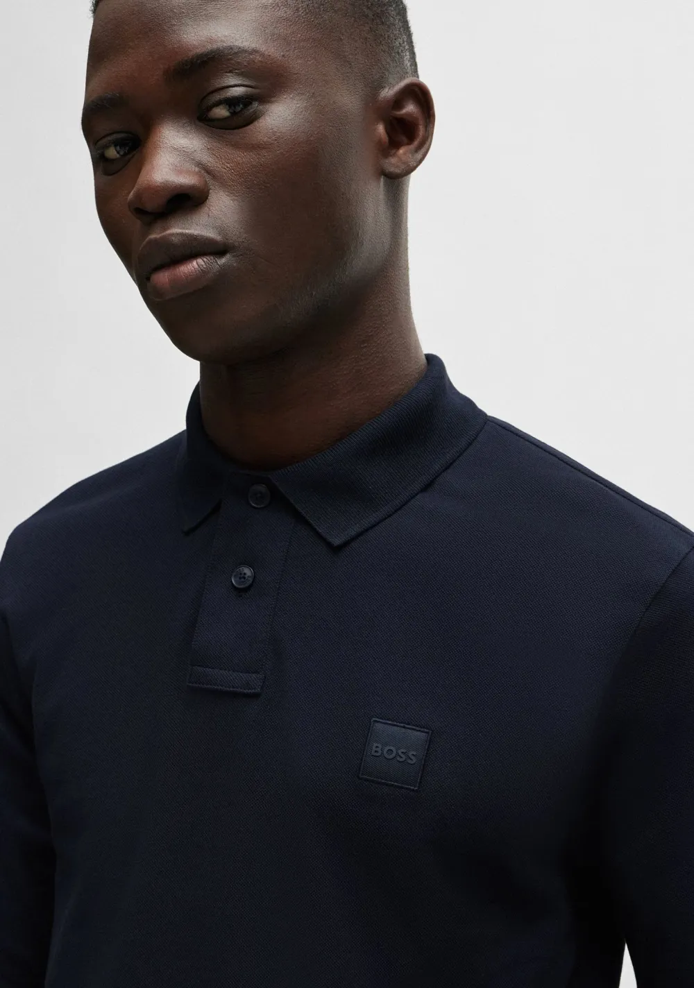 Polo's>BOSS ORANGE POLO Blauw