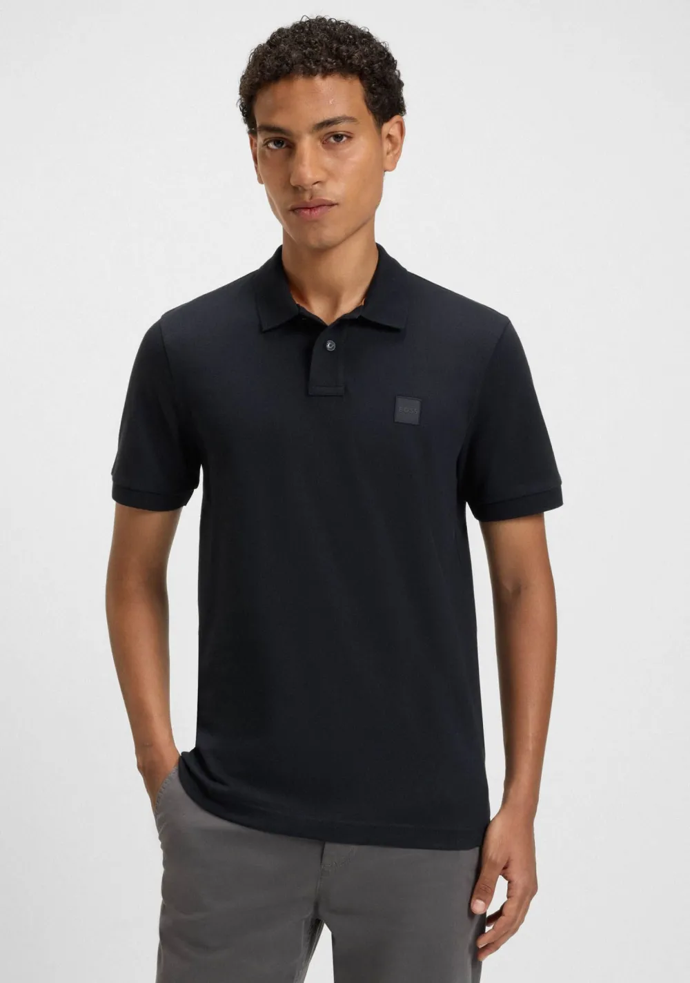 Polo's>BOSS ORANGE POLO Blauw