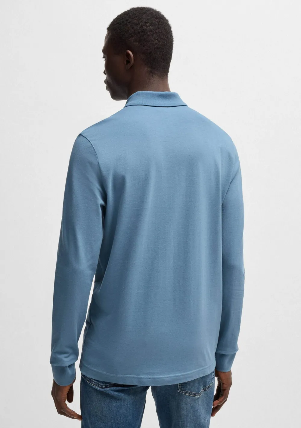 Polo's>BOSS ORANGE POLO Blauw