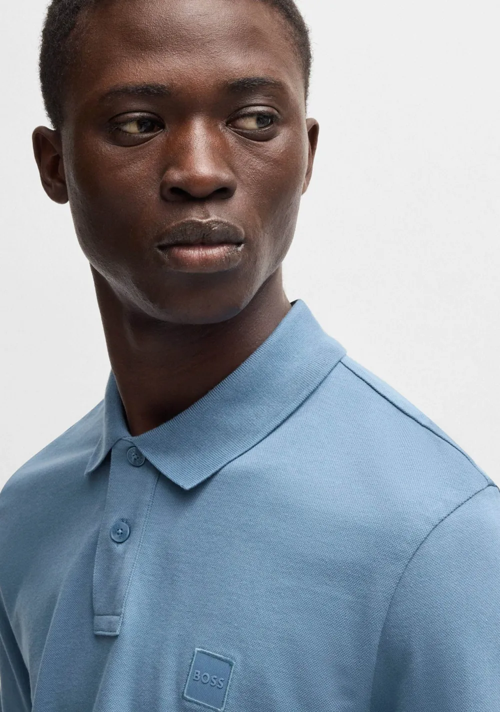 Polo's>BOSS ORANGE POLO Blauw