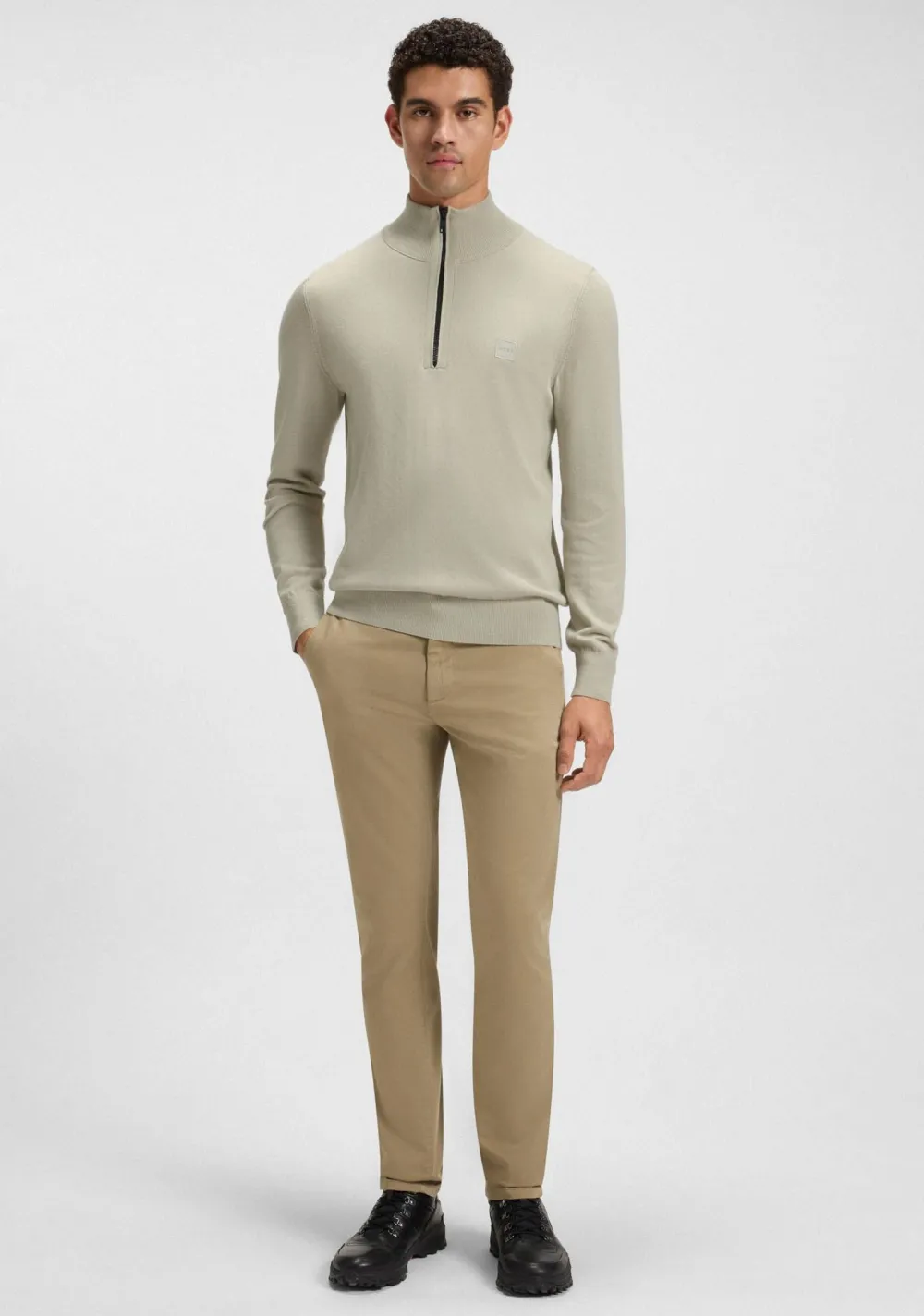 Truien>BOSS ORANGE TRUI Beige