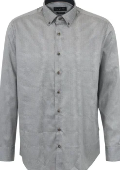 Overhemden>BUGATTI OVERHEMD Beige