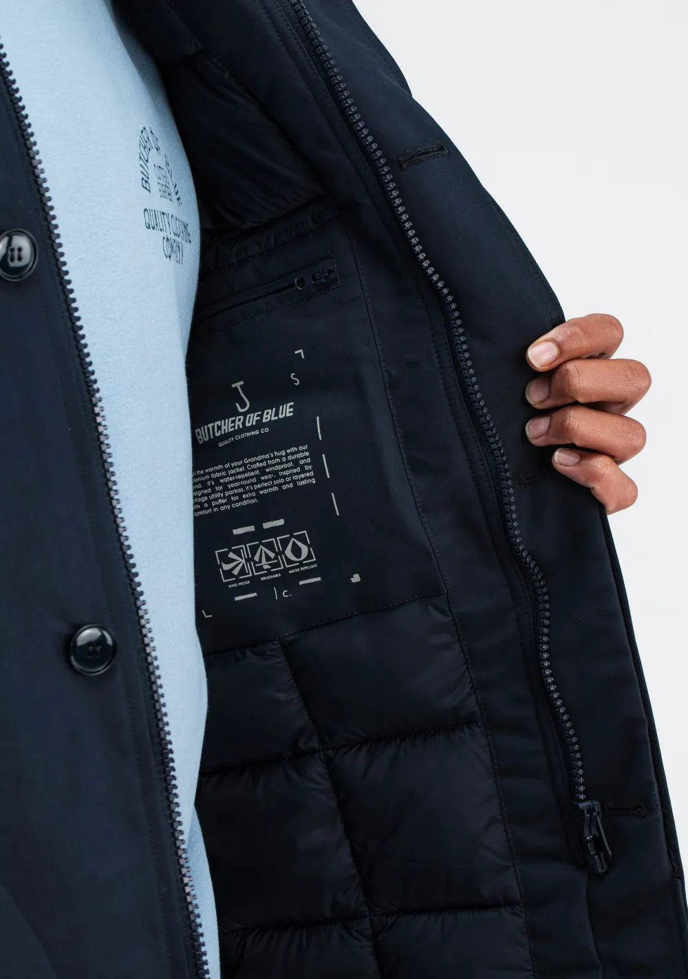 Jassen>BUTCHER OF BLUE JAS Blauw