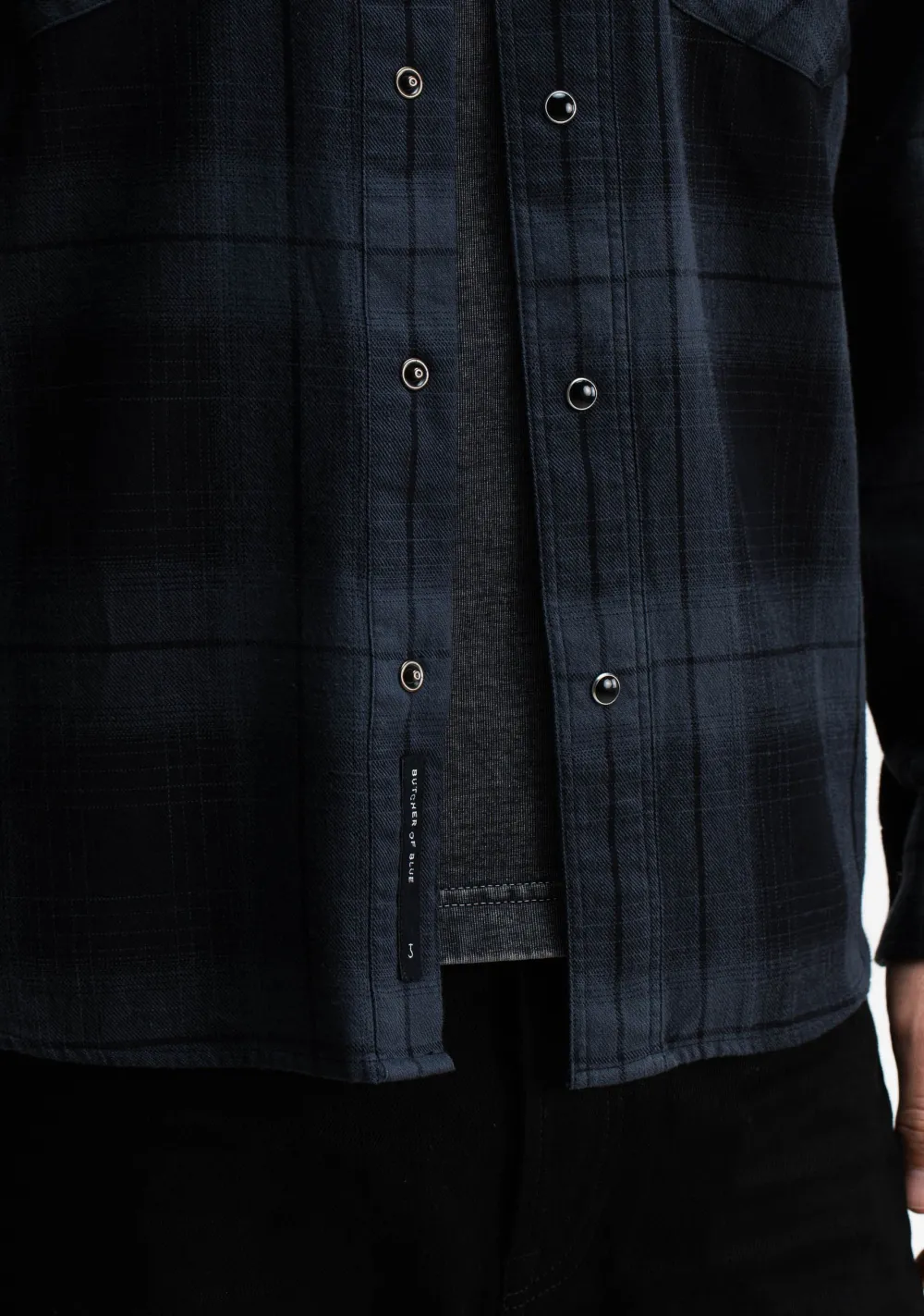 Overhemden>BUTCHER OF BLUE OVERHEMD Zwart