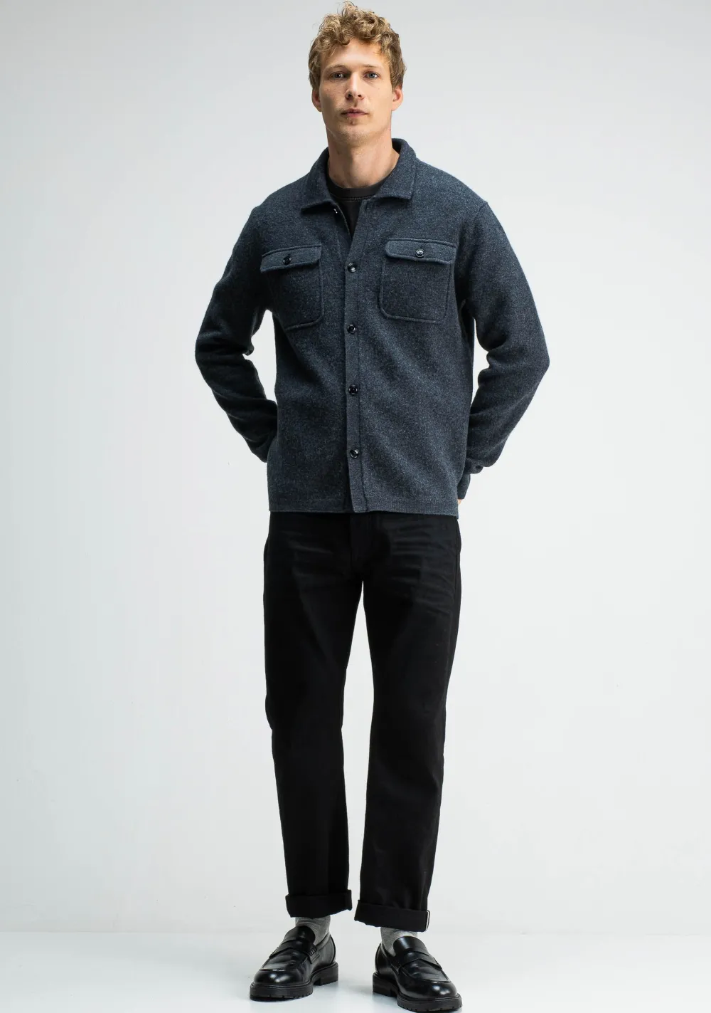 Overshirts>BUTCHER OF BLUE OVERSHIRT Grijs