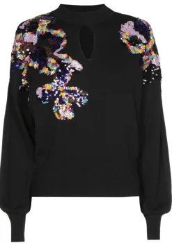 Truien>CAROLINE BISS TRUI Zwart