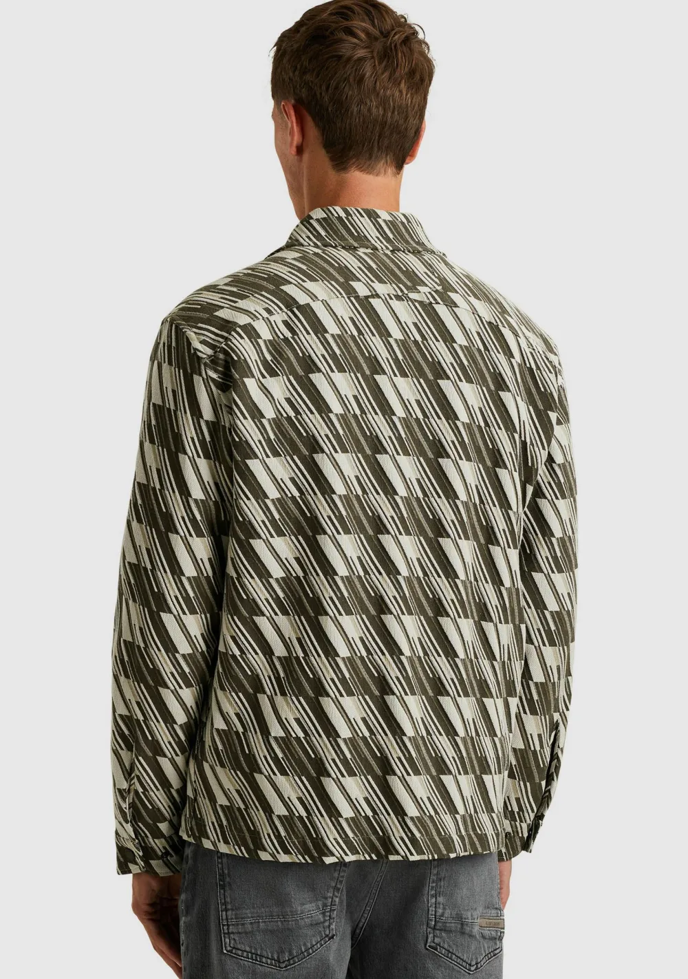 Overshirts>CAST IRON OVERSHIRT Grijs