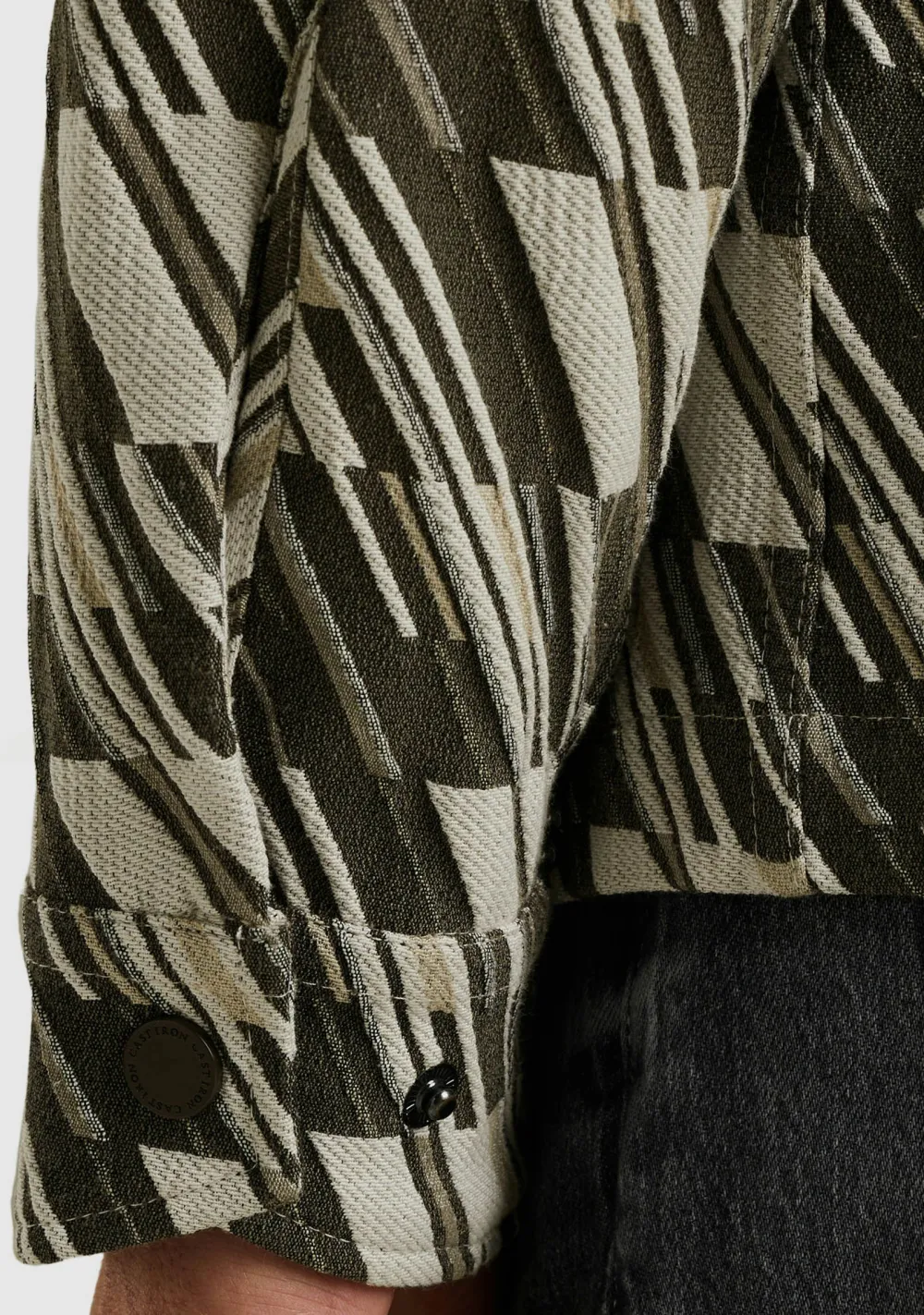 Overshirts>CAST IRON OVERSHIRT Grijs