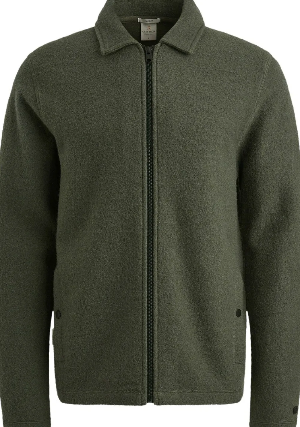 Overshirts>CAST IRON OVERSHIRT Groen