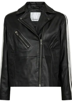 Blazers & Jasjes|Jassen>CO'COUTURE LEER/SUEDE JACK Zwart