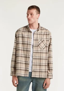 Overhemden>DENHAM OVERHEMD Beige