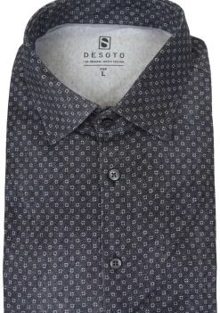 Overhemden>DESOTO OVERHEMD Blauw