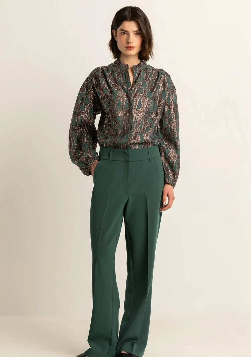 Blouses>EXPRESSO BLOUSE Groen