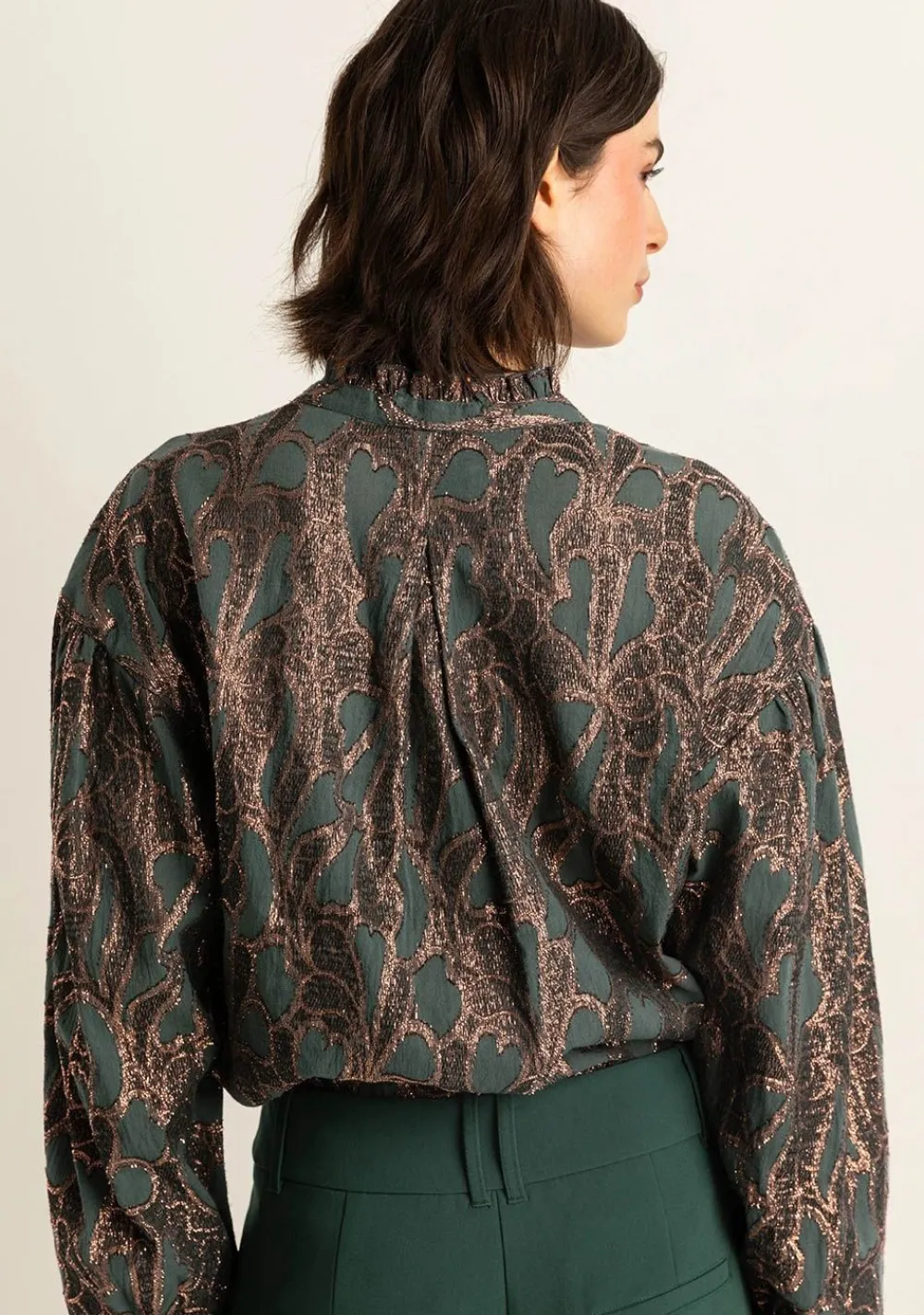 Blouses>EXPRESSO BLOUSE Groen