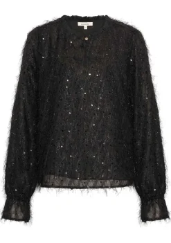 Blouses>EXPRESSO BLOUSE Zwart