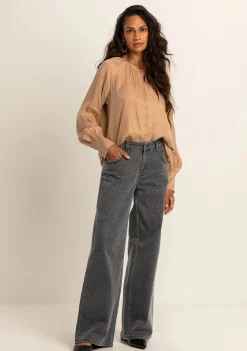 Blouses>EXPRESSO BLOUSE Bruin