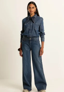 Blouses>EXPRESSO BLOUSE Blauw