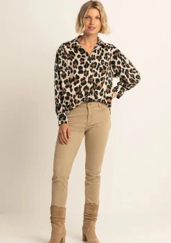 Blouses>EXPRESSO BLOUSE Bruin