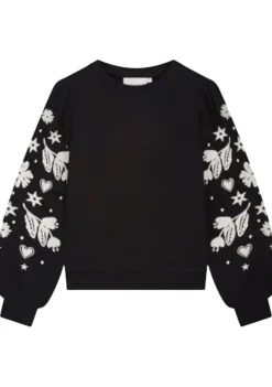 Sweaters|Truien>FABIENNE CHAPOT SWEATER Zwart