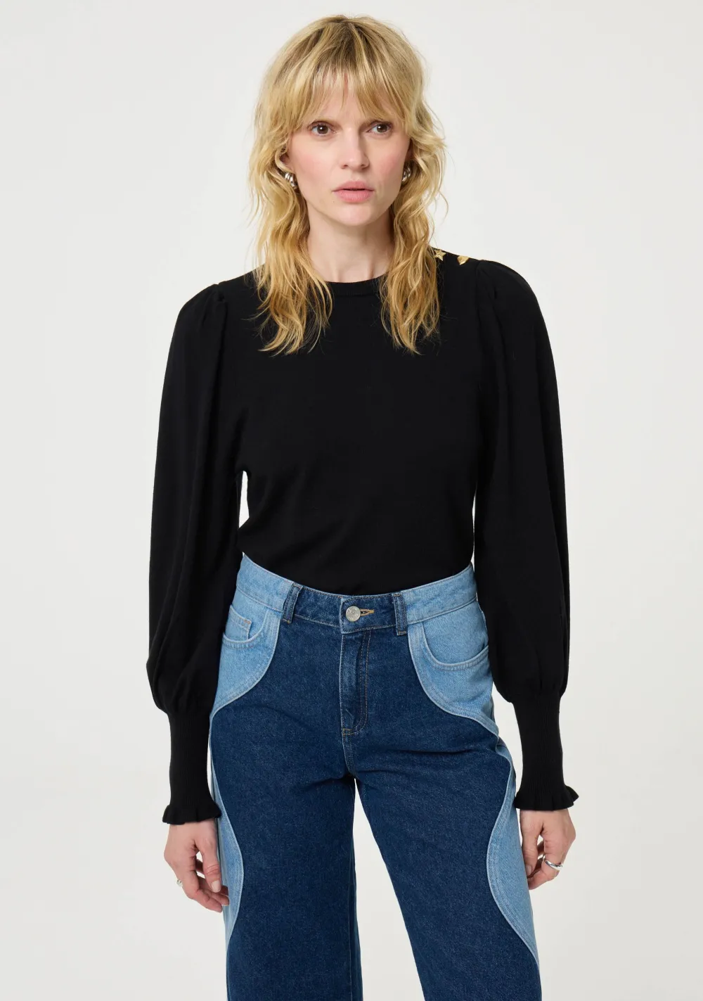 Truien>FABIENNE CHAPOT TRUI Zwart