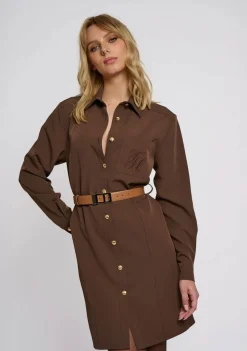 Jurken>FIFTH HOUSE JURK Bruin